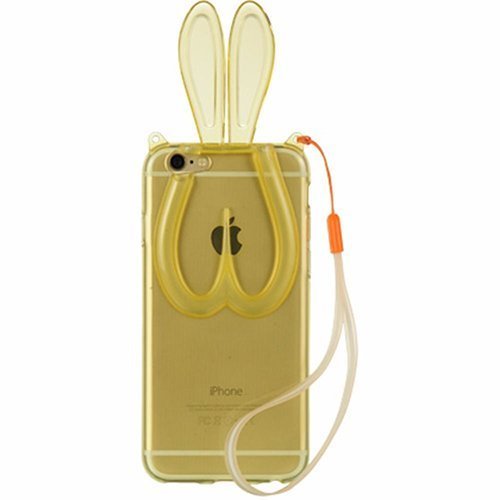 Чехол-накладка для Apple iPhone 5/5S - зайчик, оранжевый