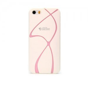 Пластиковый чехол Cococ Wave белый для iPhone 5/5S/SE