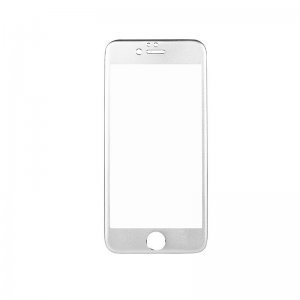 Защитное стекло iBacks Full прозрачный + серебристый для iPhone 6 Plus/6S Plus