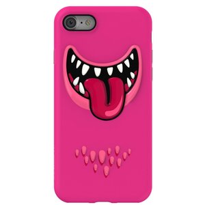 3D чохол із малюнком SwitchEasy Monsters рожевий для iPhone 8/7/SE 2020