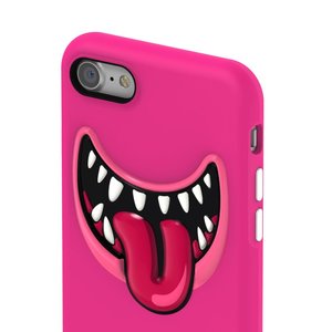 3D чохол із малюнком SwitchEasy Monsters рожевий для iPhone 8/7/SE 2020