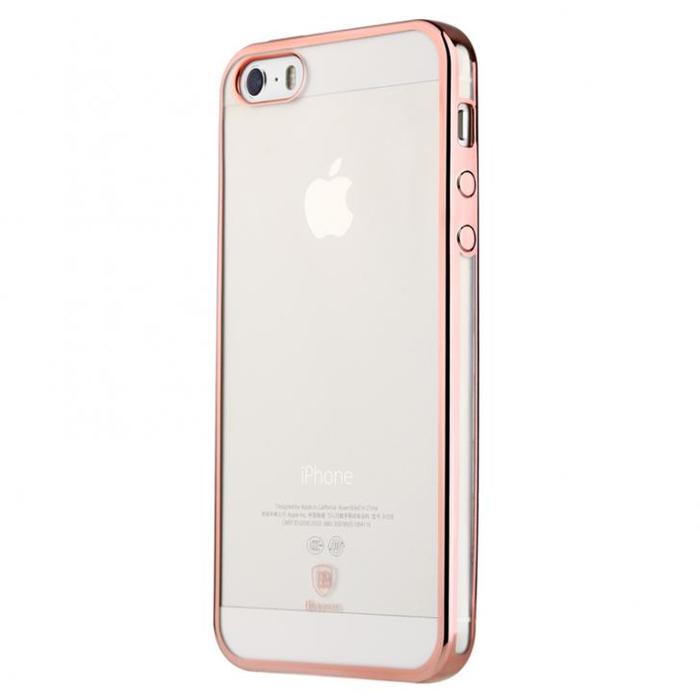 Чехол Baseus shining розовый для iPhone 5/5S/SE