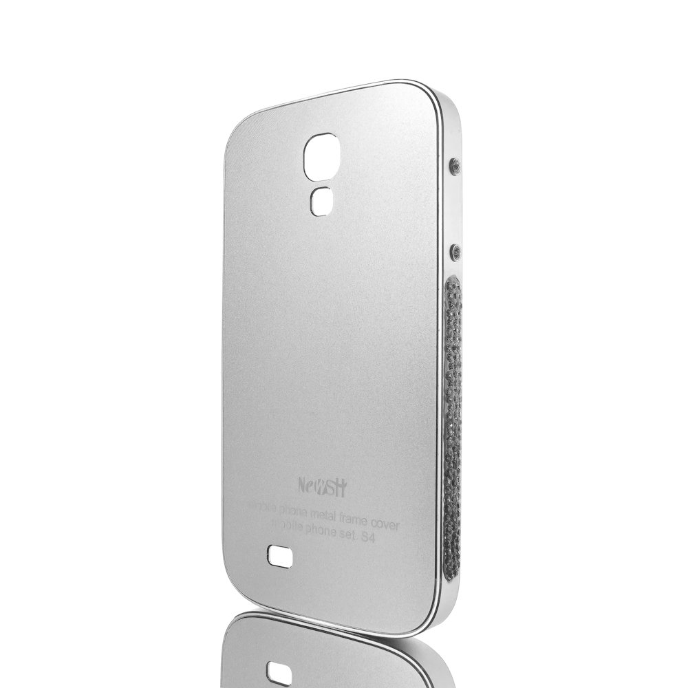 Чохол-накладка Samsung Galaxy S4 - NewSH Swarovski design сріблястий