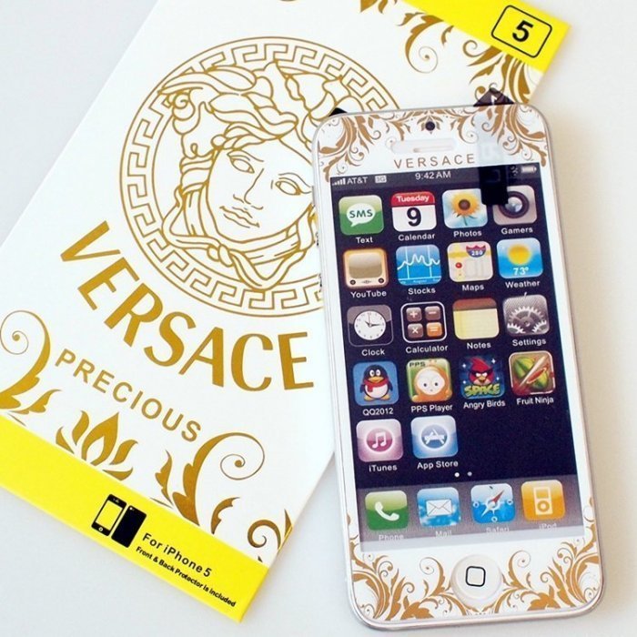 Наклейка для Apple iPhone 5/5S - RJ Skin VERSACE brigth Наклейка для Apple iPhone 5/5S - RJ Skin VERSACE brigth