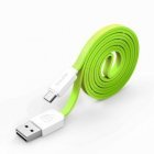 Кабель Micro-USB - Baseus String 1м, зеленый + белый
