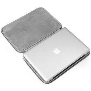 Чохол-кишеня для Apple MacBook Pro 15"/Pro Retina 15" - Runetz Soft Sleeve сірий (шеврон)