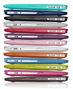 Чохол-накладка Apple MacBook Air 13" - Kuzy Leather Hard Case чорний