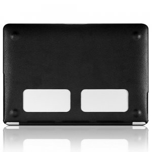 Чохол-накладка Apple MacBook Air 13" - Kuzy Leather Hard Case чорний