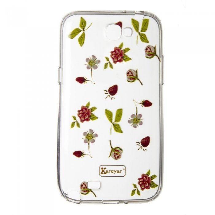 Чехол-накладка для Samsung Note 2 - Flowers