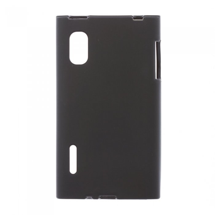 Чехол-накладка для LG Optimus L5 - Silicon Case черный