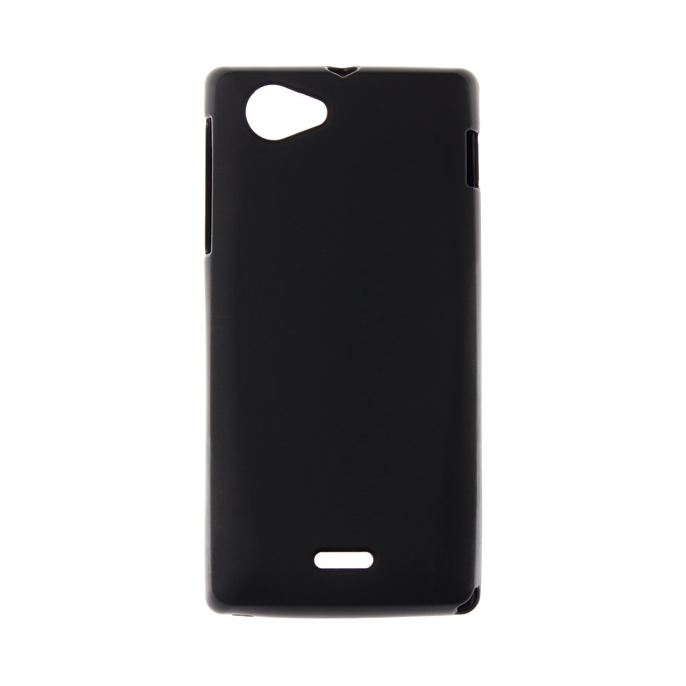 Чохол-накладка для Sony Xperia J ST26i - Silicon Case чорний