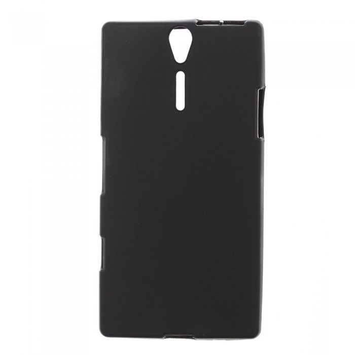 Чехол-накладка для Sony Xperia J ST26i - Silicon Case черный