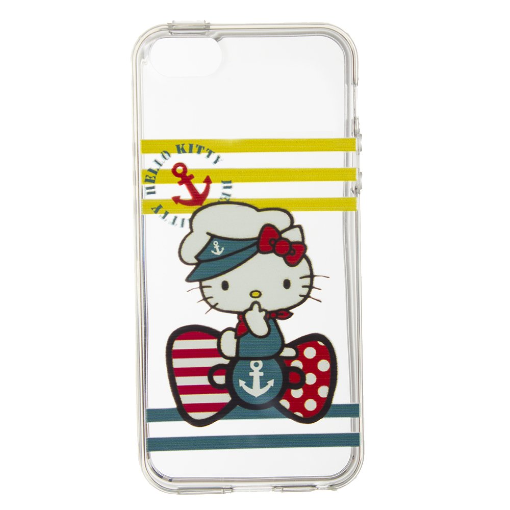 Чехол-накладка Hello Kitty Sailor прозрачный для iPhone 5/5S/SE