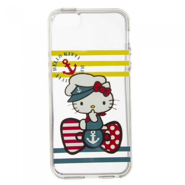 Чехол-накладка Hello Kitty Sailor прозрачный для iPhone 5/5S/SE