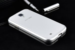 Чохол-бампер для Samsung Galaxy S4 - Rabito сріблястий