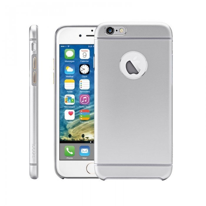 Чехол-накладка для Apple iPhone 6 - iBacks Cameo серебристый
