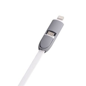 Кабель Lightning/Micro-USB - Devia белый