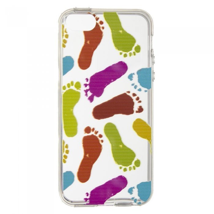 Чехол-накладка для Apple iPhone 5/5S - Feet прозрачный