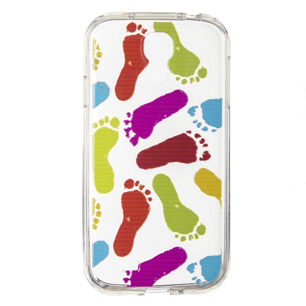 Чехол-накладка для Samsung Galaxy S4 - Silicon Case Multicolor Feet
