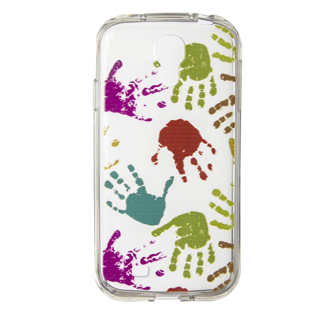 Чехол-накладка для Samsung Galaxy S4 - Silicon Case Multicolor Hands