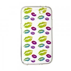 Чохол-накладка для Samsung Note 2 - Multicolor Lips