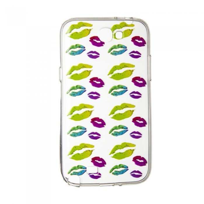 Чохол-накладка для Samsung Note 2 - Multicolor Lips
