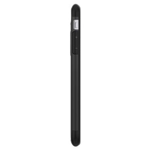 Защитный чехол с подставкой Spigen Slim Armor чёрный для iPhone 8 Plus/7 Plus