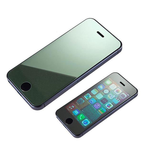 Защитное стекло для Apple iPhone 5/5S - глянцевое, серебристое