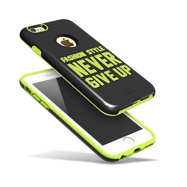 Чехол Baseus Fashion черный + зеленый для iPhone 6/6S