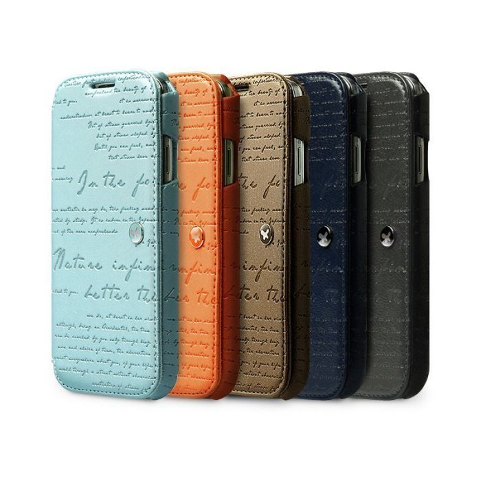 Чохол-книжка для Samsung Galaxy S4 - Zenus Lettering коричневий