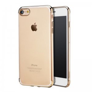 Силиконовый чехол Baseus Shining золотой для iPhone 8/7/SE 2020