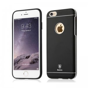 Защитный чехол Baseus Metal черный для iPhone 6/6S