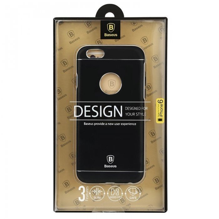 Защитный чехол Baseus Metal черный для iPhone 6/6S Защитный чехол Baseus Metal черный для iPhone 6/6S