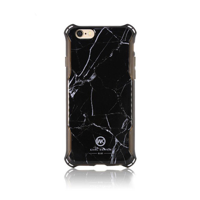 Чехол с рисунком WK Marble Earl чёрный для iPhone 6/6S