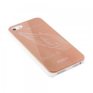 Чехол-накладка для Apple iPhone 5/5S - Zippo The Lovers золотистый