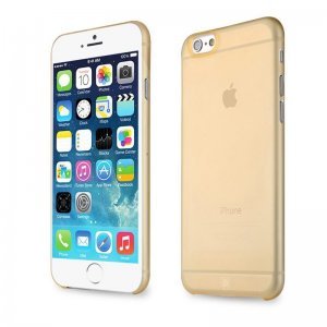 Напівпрозорий чохол Baseus Slim золотий для iPhone 6 Plus/6S Plus