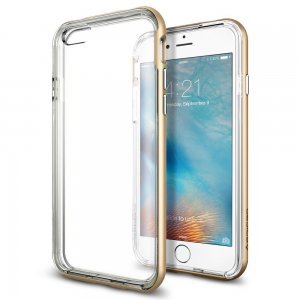 Чехол-накладка для Apple iPhone 6/6S - Spigen Neo Hybrid EX золотистый + прозрачный