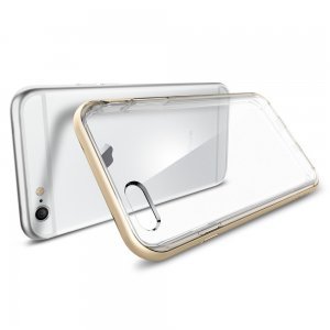 Чохол-накладка Spigen Neo Hybrid EX золотистий + прозорий для iPhone 6/6S