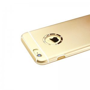 Чехол-накладка для iPhone 6 Plus/6S Plus - iBacks Armour Crystal Diamond Cartier золотистый