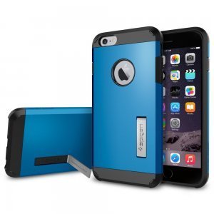 Противоударный чехол Spigen Tough Armor синий для iPhone 6 Plus/6S Plus