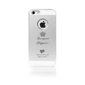 Чехол-накладка для Apple iPhone 5/5S/SE - iBacks Cameo Crown серебристый