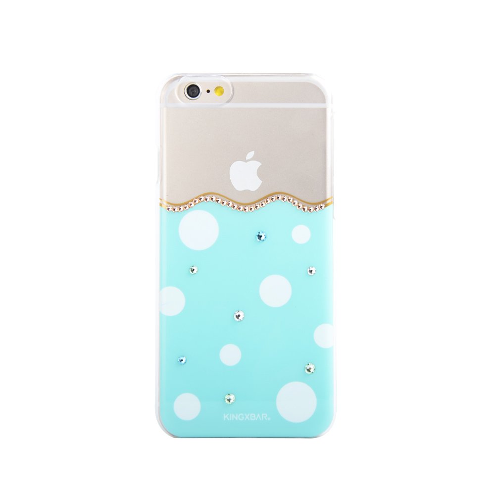 Чехол-накладка для Apple iPhone 6/6S - Kingxbar Polka-Dot голубой
