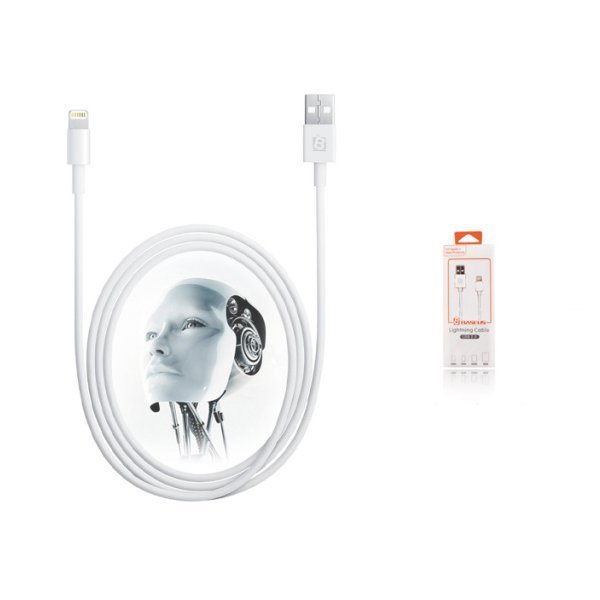 Кабель Lightning BASEUS 8 pin, 2м, белый Кабель Lightning BASEUS 8 pin, 2м, белый