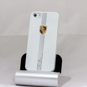 Пластиковый чехол Porsche Design белый для iPhone 5/5S/SE
