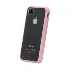 Силиконовый чехол BTO светло-розовый для iPhone 4/4S