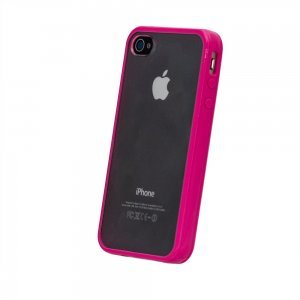 Силіконовий чохол BTO рожевий для iPhone 4 / 4S