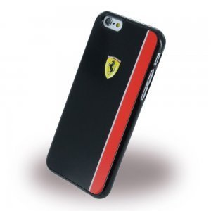 Чехол-накладка для Apple iPhone 6/6S - Ferrari Scuderia черный + красный