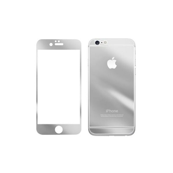 Защитное стекло для Apple iPhone 6 - зеркальное, серебристое Защитное стекло для Apple iPhone 6 - зеркальное, серебристое