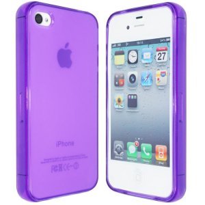 Чохол-накладка для Apple iPhone 4 / 4S - Silicon Case Translucent фіолетовий