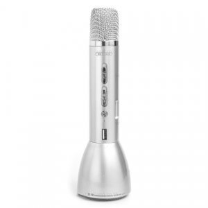 Мікрофон і спікер WK WT-K10 сріблястий